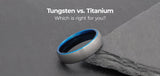 Tungsten vs. Titanium Wedding Bands