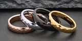New Collection Spotlight: Womens 4mm Faceted Tungsten Wedding Bands