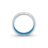 mens brushed tungsten ring