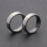 mens gunmetal wedding ring