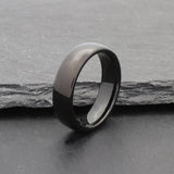 black wedding band for men