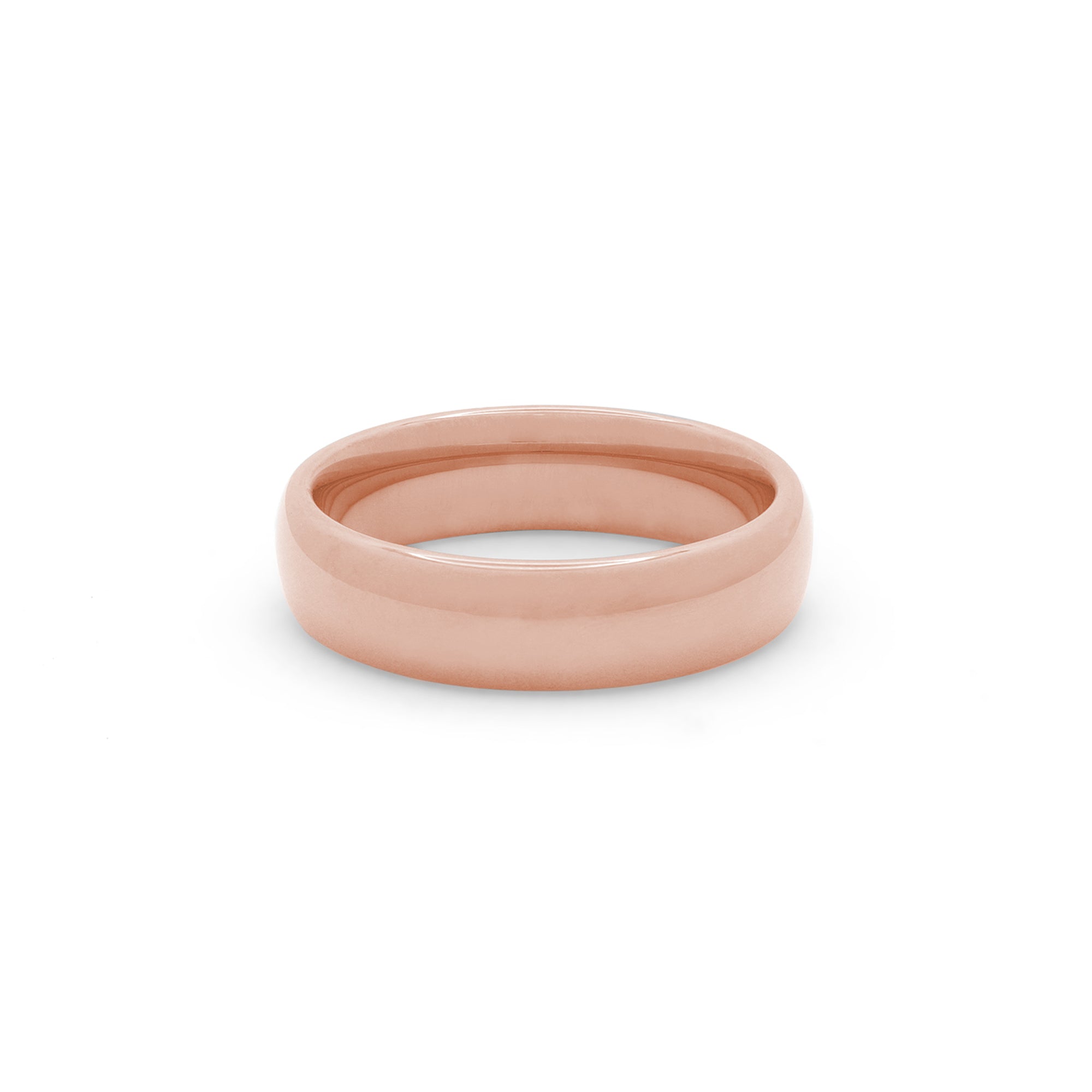 rose gold mens wedding band