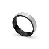 black tungsten mens wedding ring