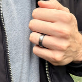 tungsten wedding band for men