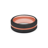 rose gold mens wedding band