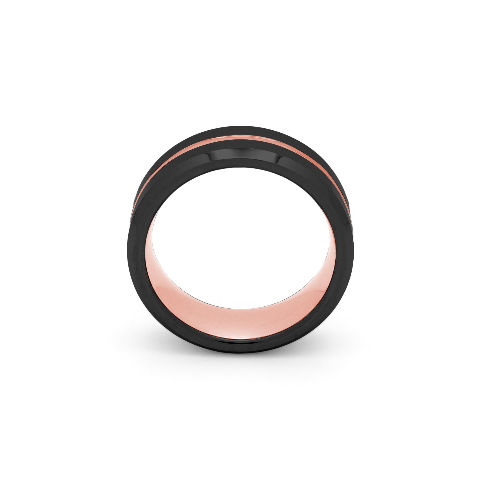 two tone mens wedding band