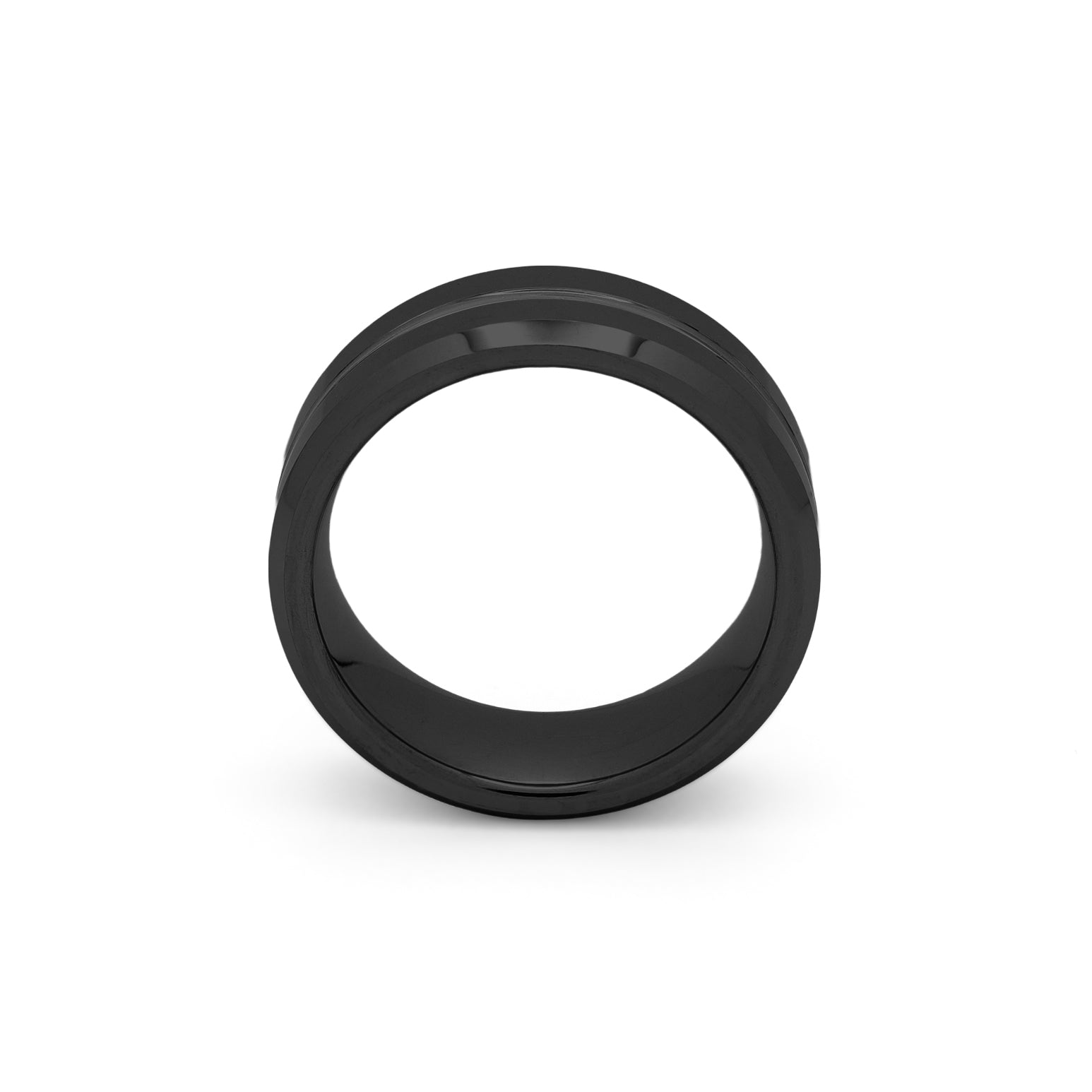 Groove - Black Tungsten Wedding Ring for Him