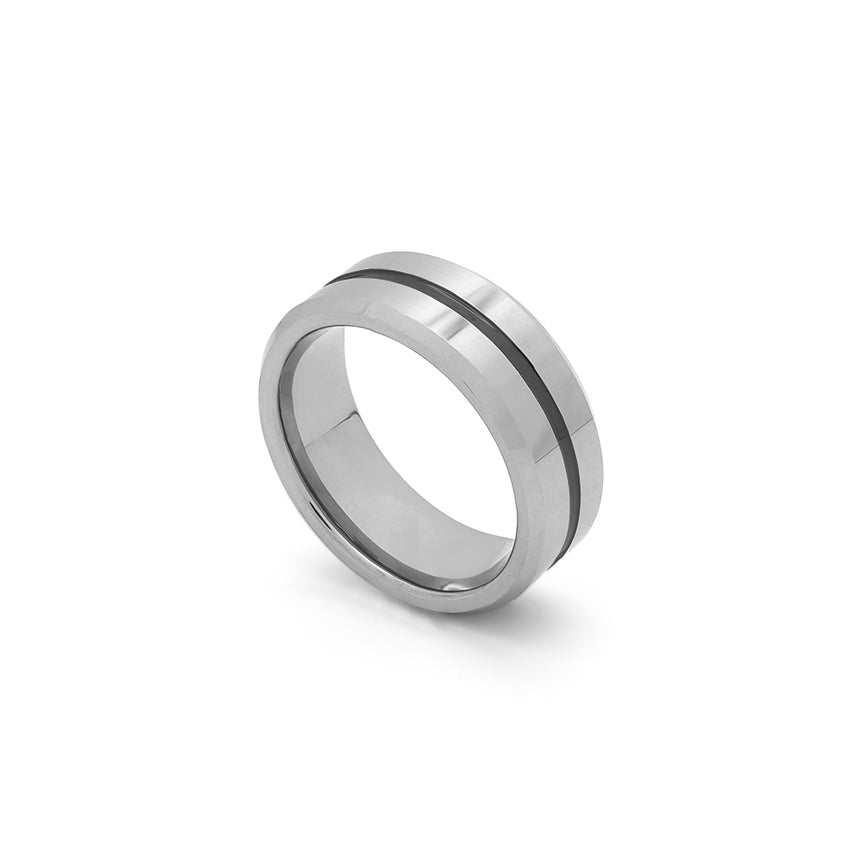 polished silver ring for him
