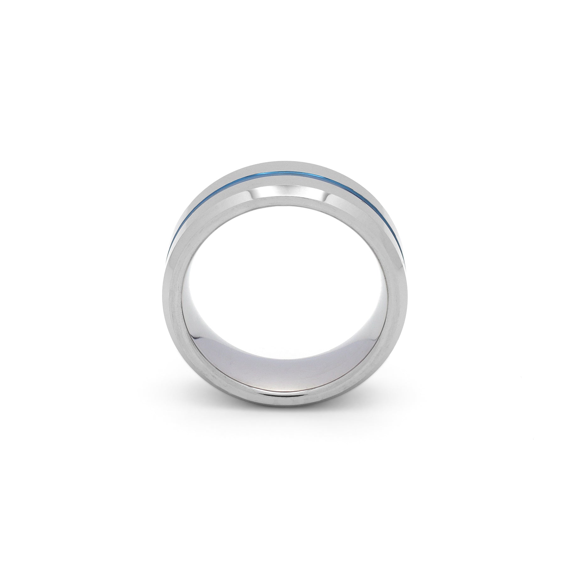 modern wedding band for him