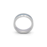 modern wedding band for him