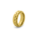 scratchproof gold tungsten anxiety fidget ring for men
