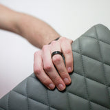 Whiskey - Black | Geometric | Oak - Whiskey Barrel Wooden Wedding Ring