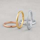 slim tungsten ring minimalist design