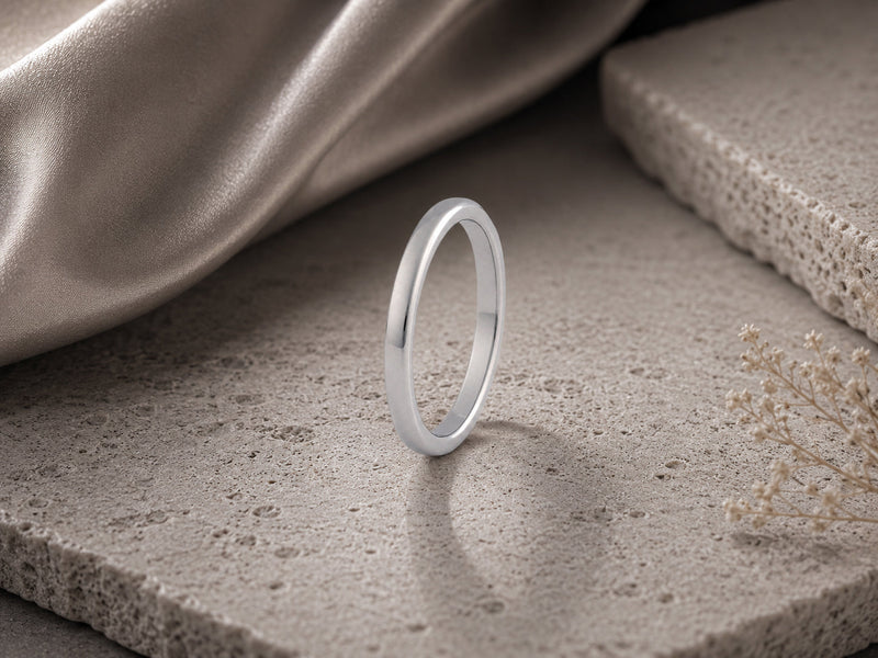 slim tungsten ring minimalist design
