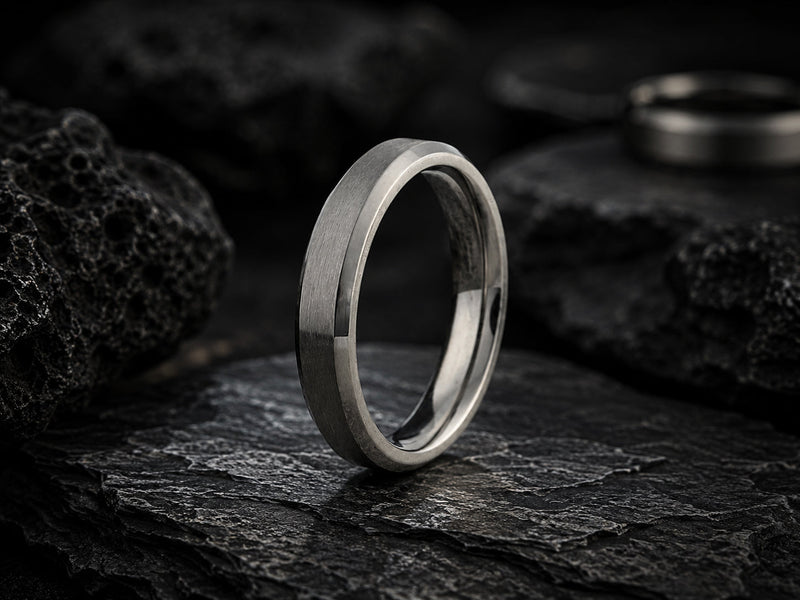 slim tungsten rings 4mm wide