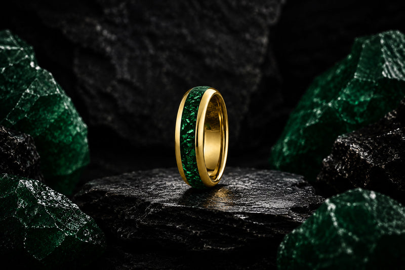 Emerald Stone Wedding Rings