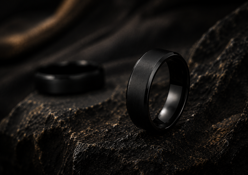 Black Tungsten Rings