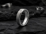 beveled tungsten wedding rings