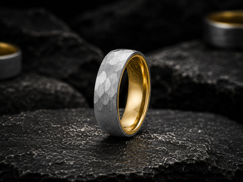 Hammered Wedding Rings