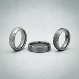 mens grey wedding band collection image