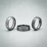 8mm tungsten wedding band wide fit