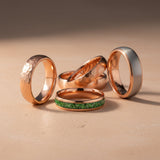 Rose Gold Tungsten Rings