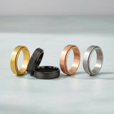 a collection image of mens stainless steel rings