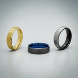 photo of mens titanium wedding bands