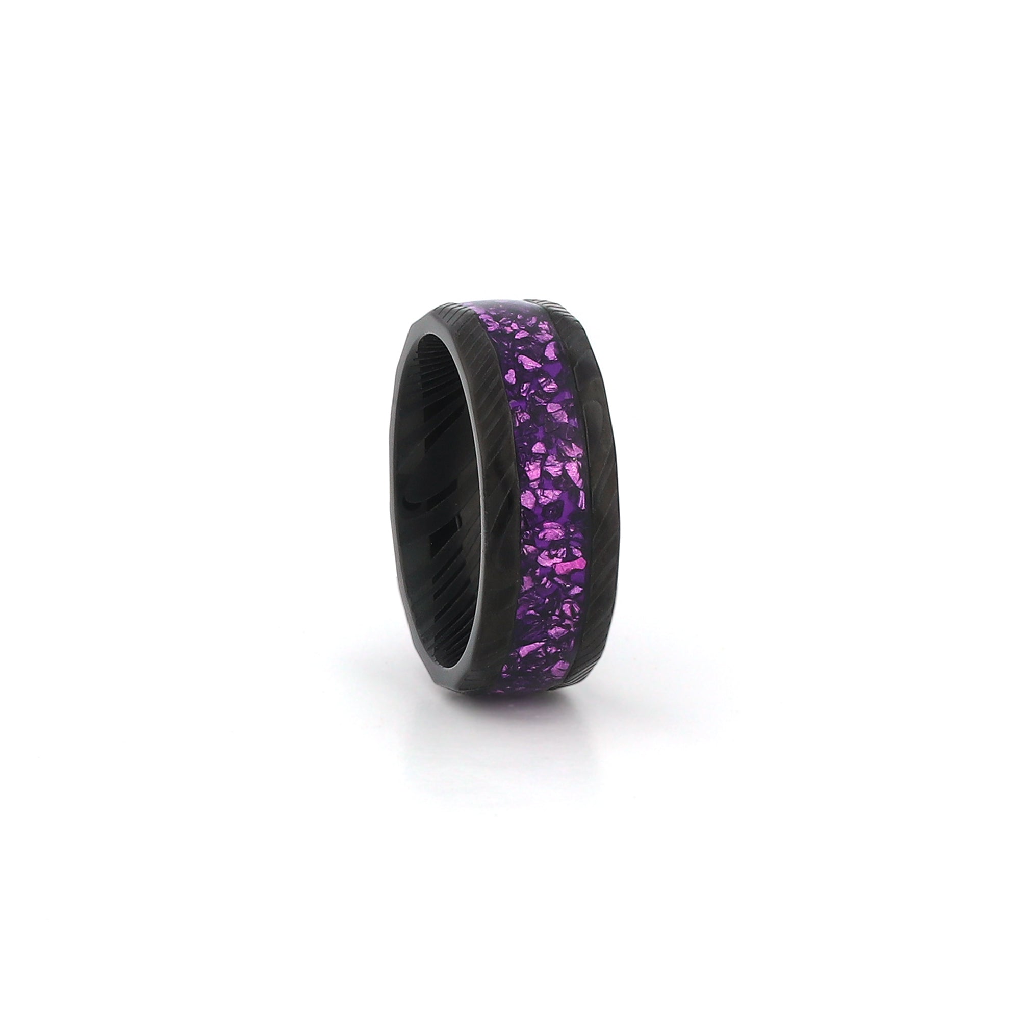 unusual mens wedding rings damascus steel