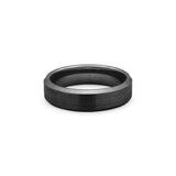 mens wedding band with black