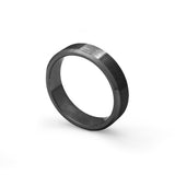 dark mens wedding band