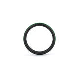 4mm black emerald tungsten wedding ring