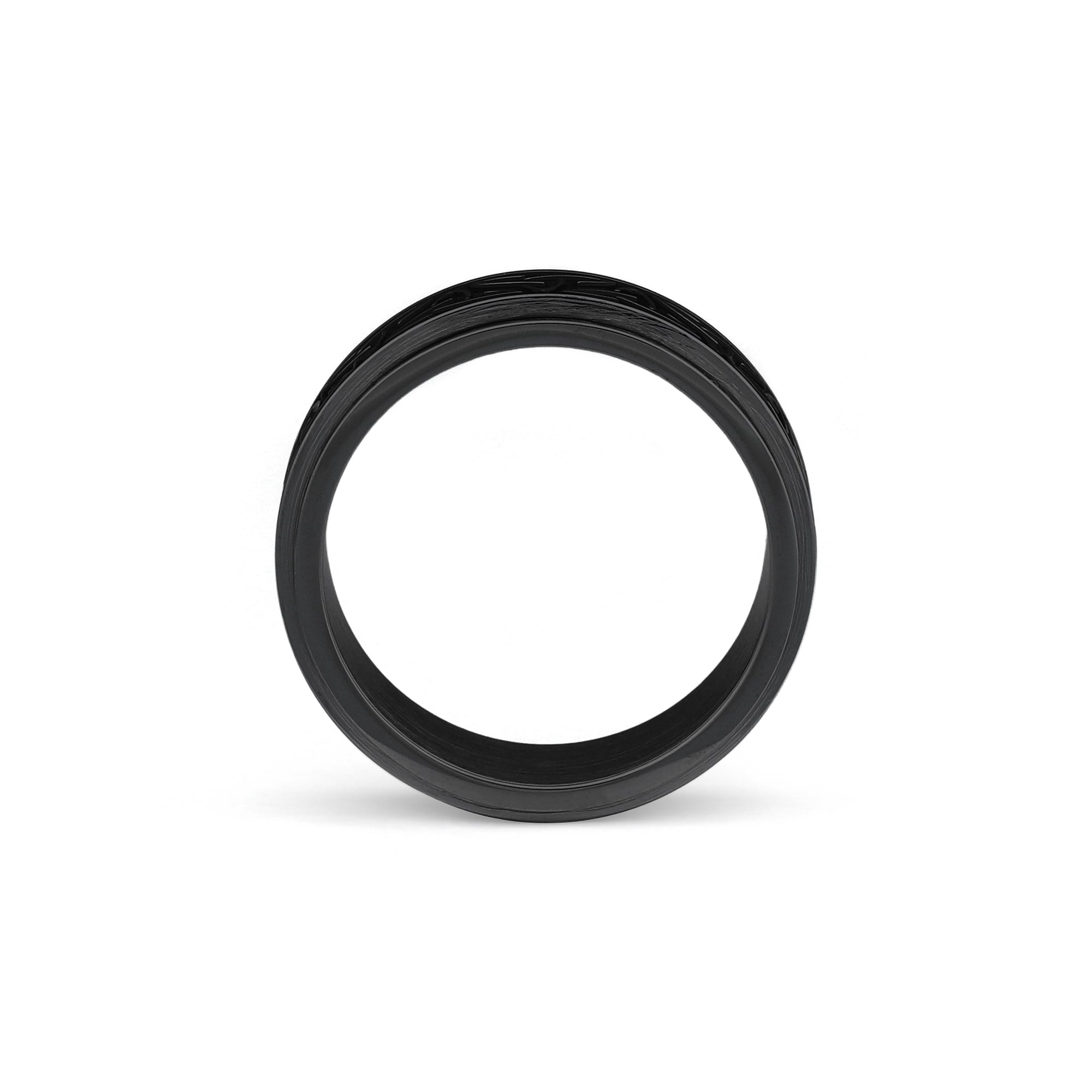 celtic knot black spinner ring rotating band