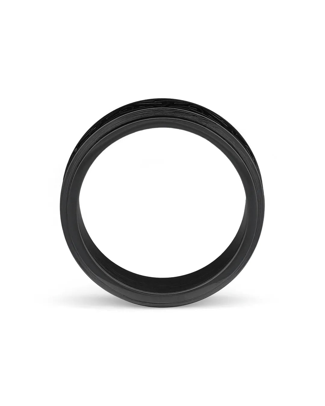 celtic knot black spinner ring rotating band
