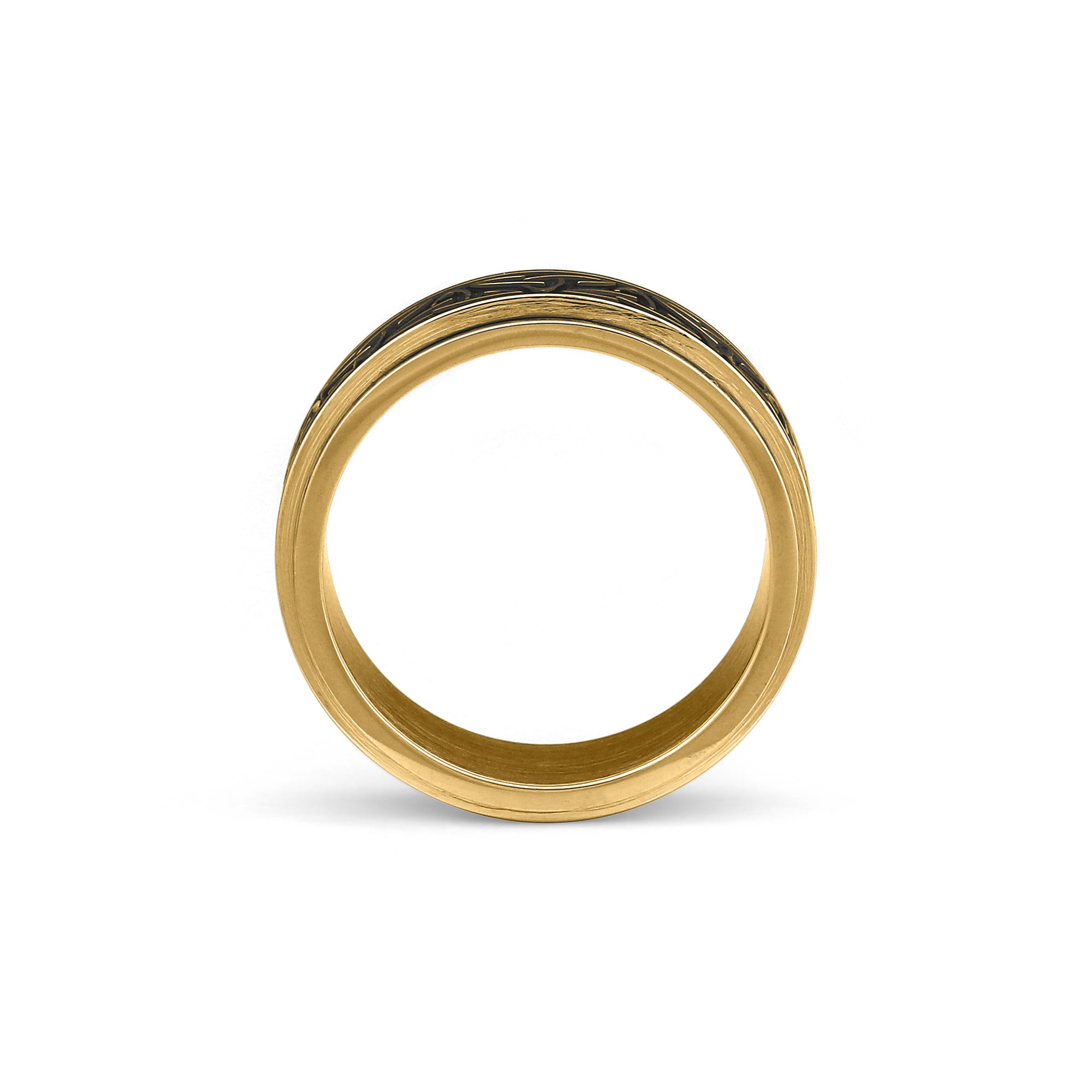 celtic knot spinner ring gold rotating band