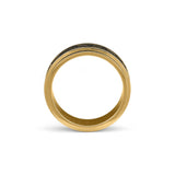 celtic knot spinner ring gold rotating band