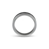 celtic knot spinner ring silver rotating band ring
