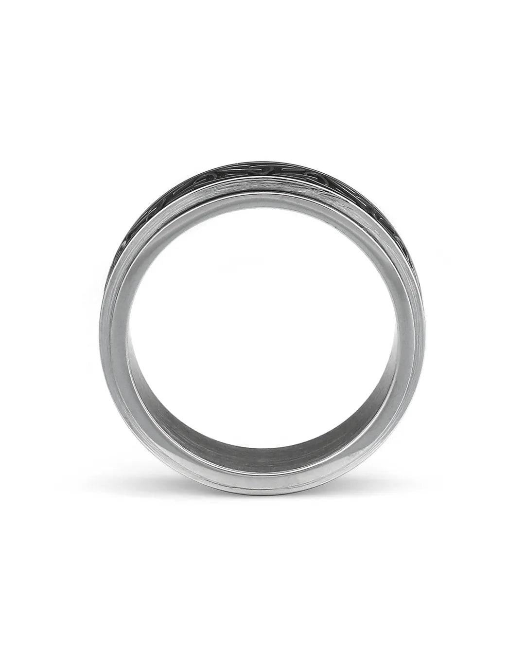 celtic knot spinner ring silver rotating band ring