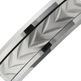 beveled tungsten ring spinner centre close up
