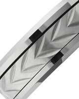 beveled tungsten ring spinner centre close up