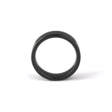 Men’s black wedding band polished finish