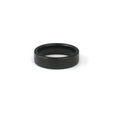 Classic men’s black tungsten carbide ring