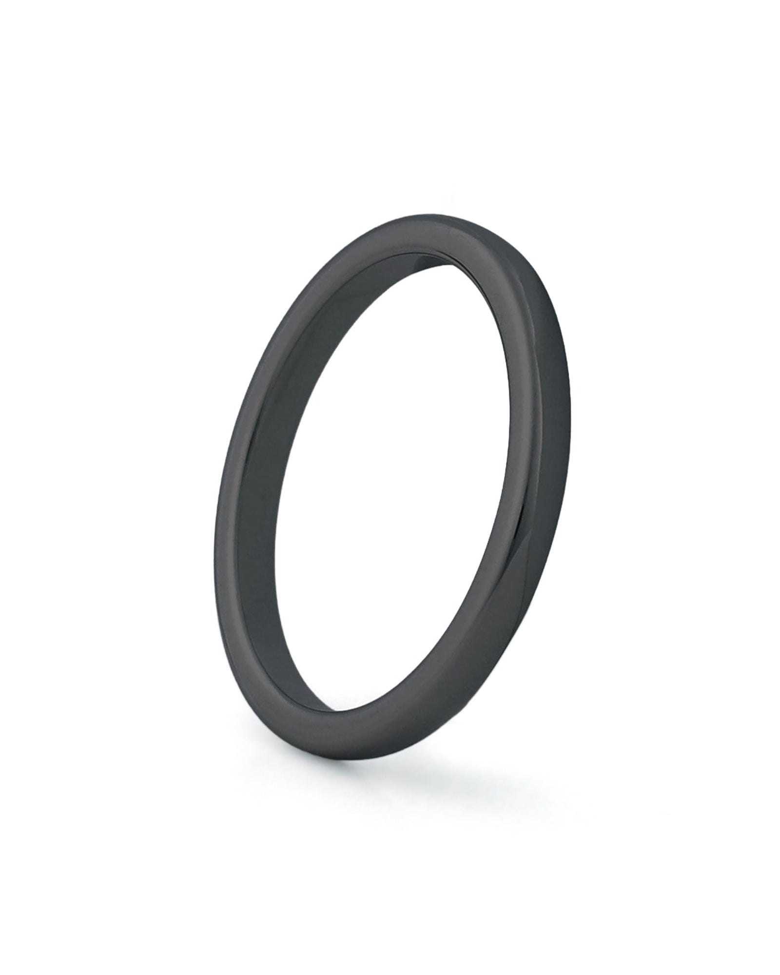 thin tungsten wedding band for women