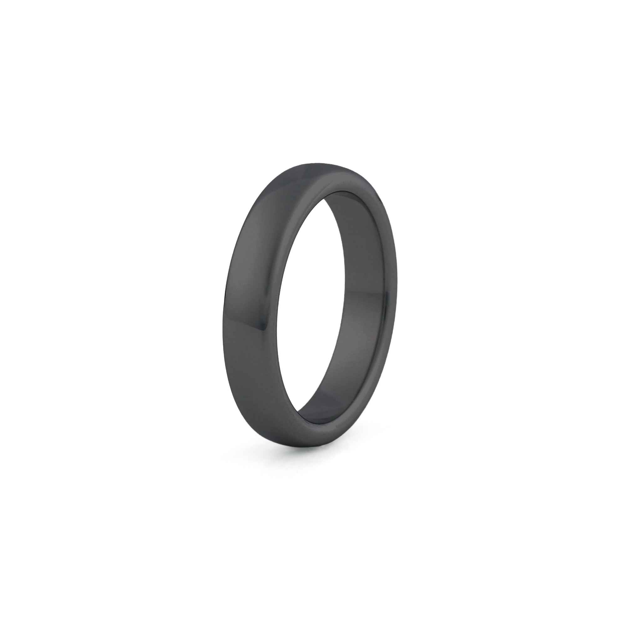 4mm tungsten wedding band polished