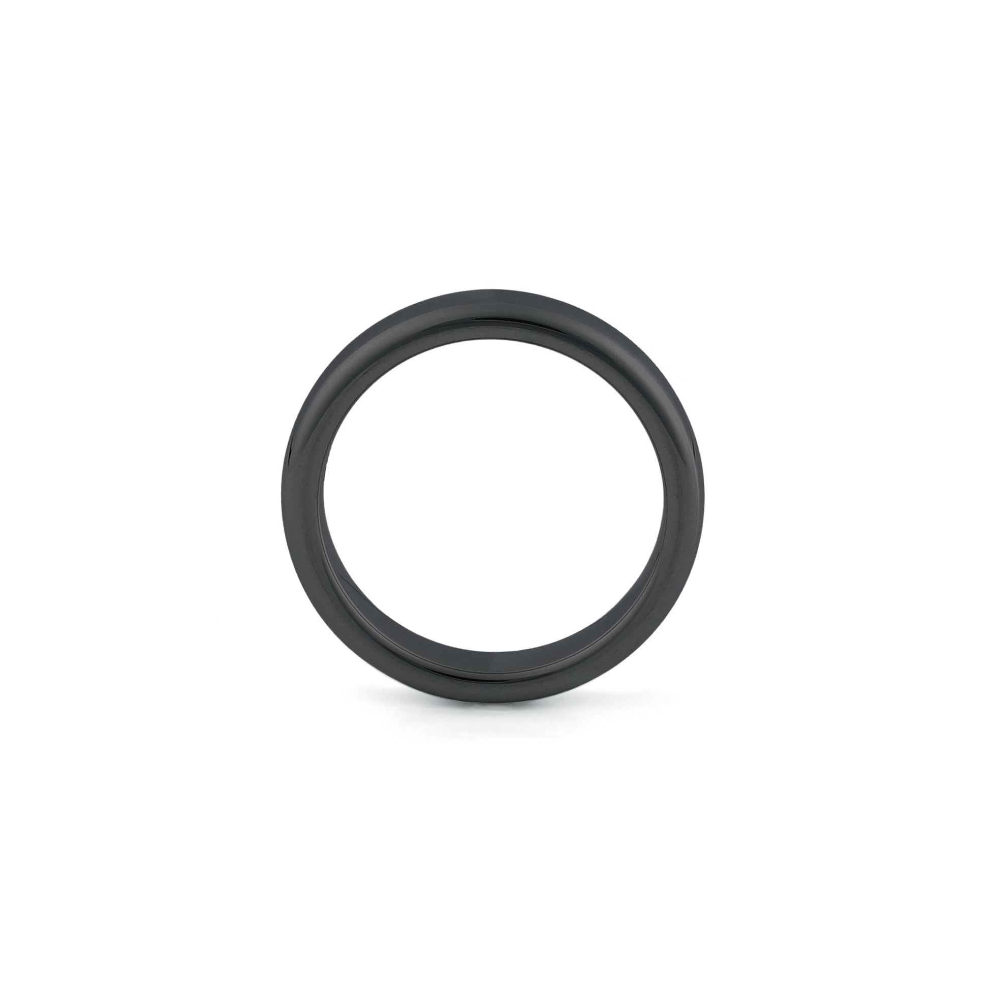 4mm tungsten wedding band polished