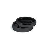 matching black tungsten wedding bands for couples