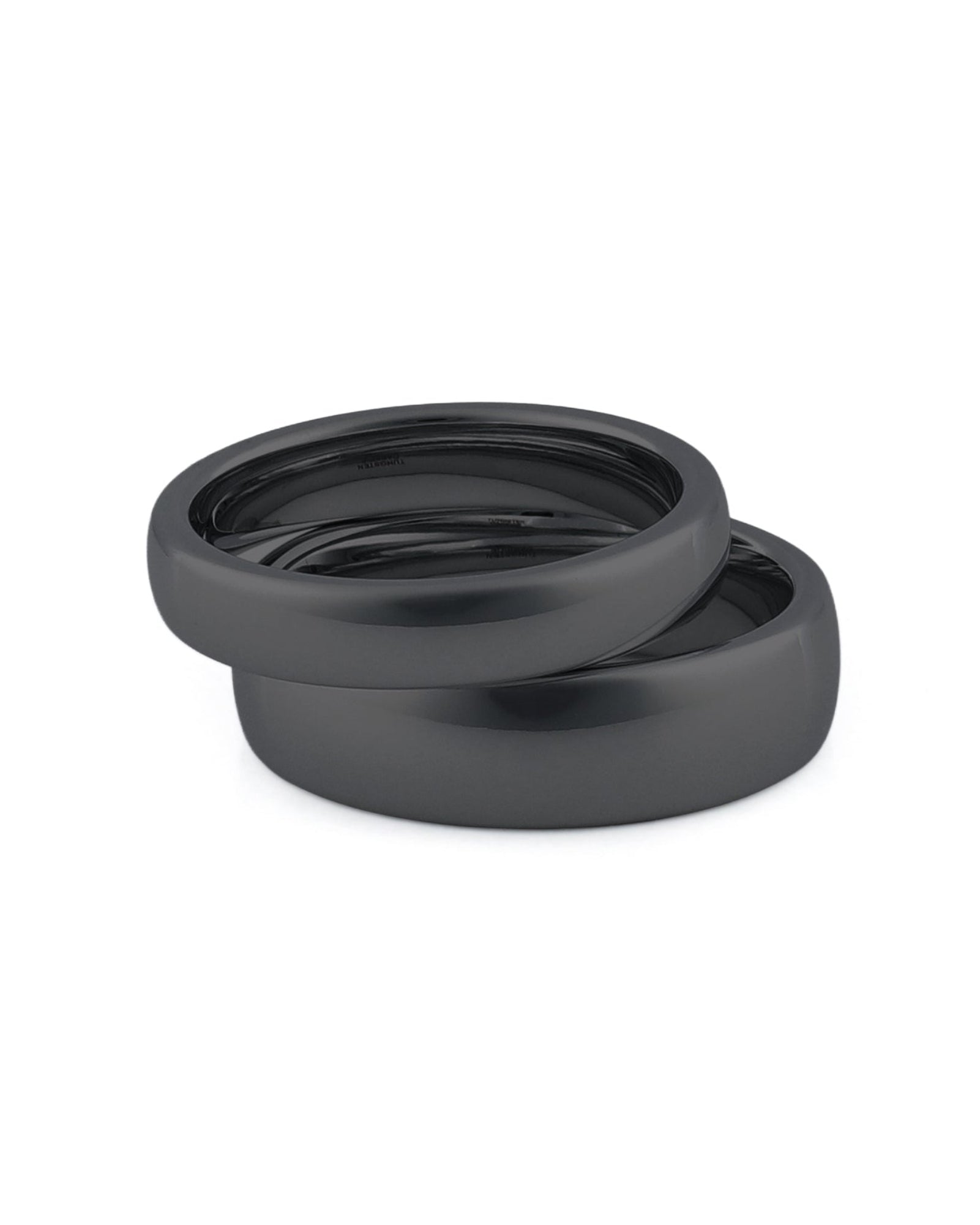 matching black tungsten wedding bands for couples