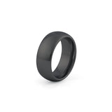 8mm tungsten wedding band polished
