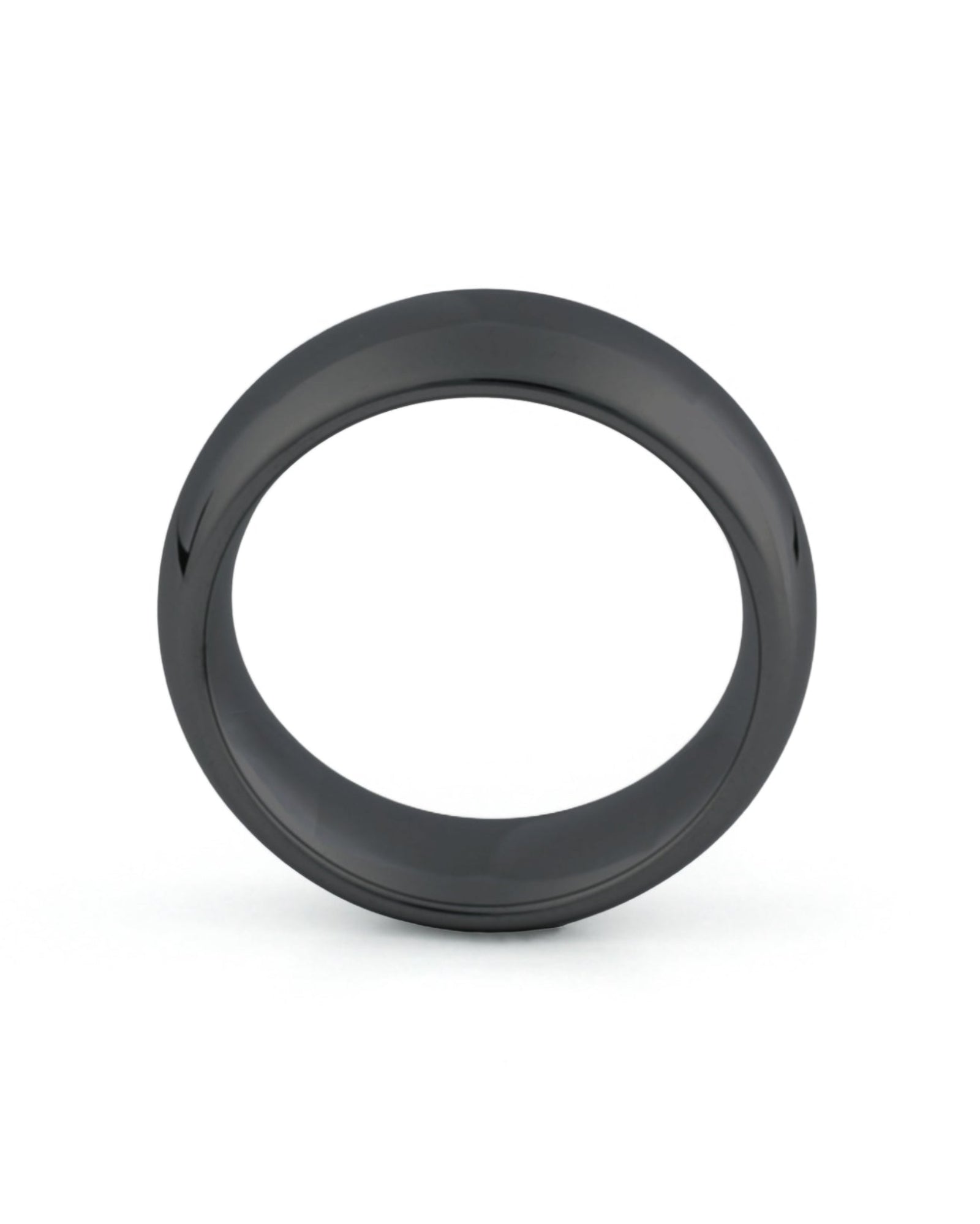 8mm tungsten wedding band polished