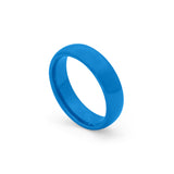 Unique blue tungsten wedding ring